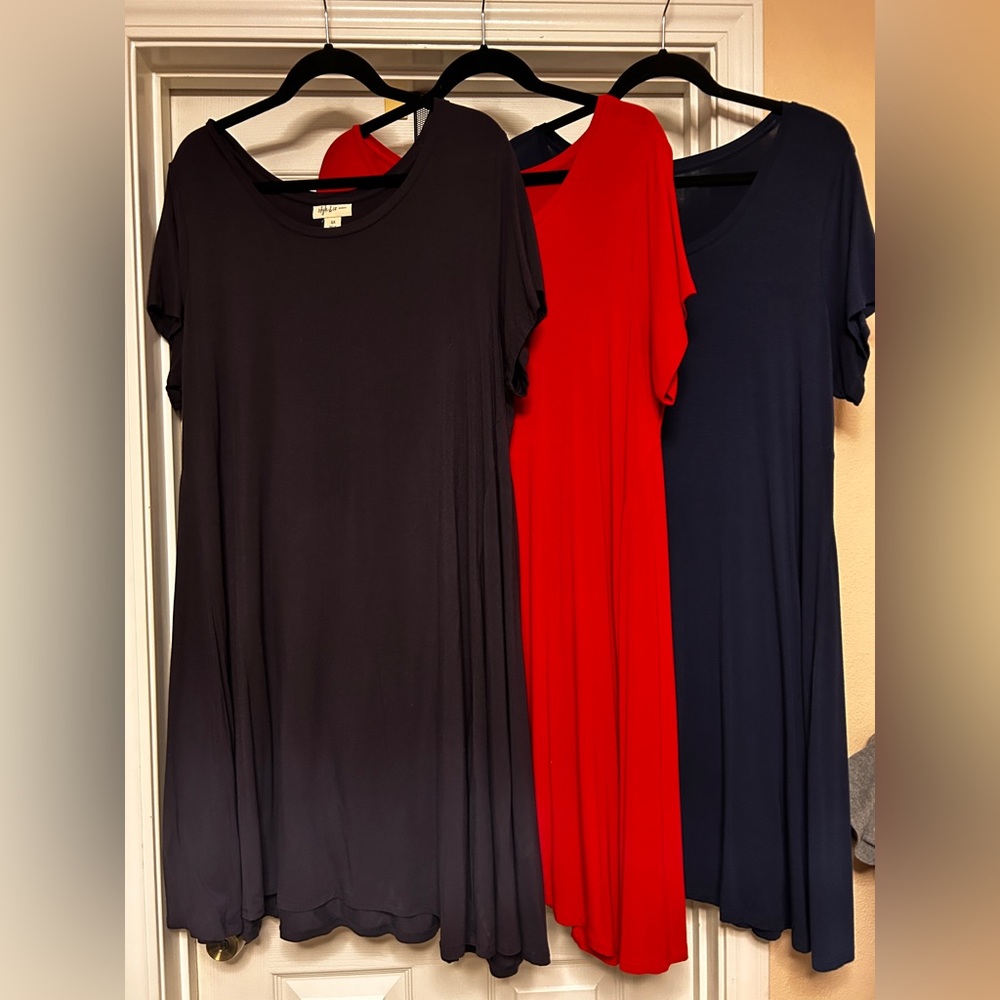 3 Macy’s Style & Co Woman Soft Knit Dresses